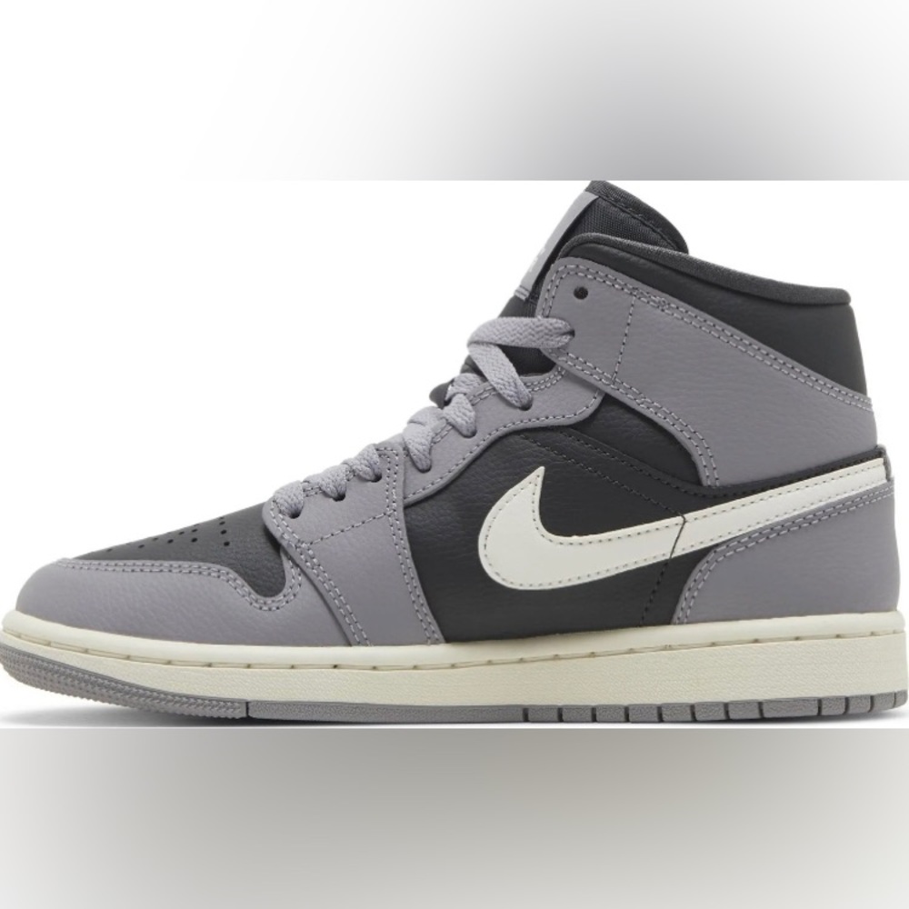 [BQ6472-022] Womens Air Jordan 1 MID 'CEMENT GREY' (W)